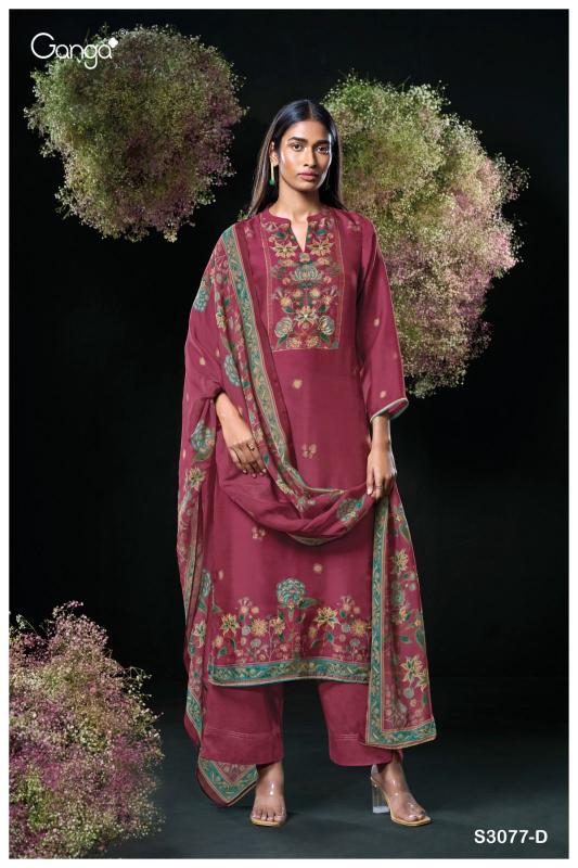 Ganga Lavina 3077 Catalog wholesale salwar kameez online in india shopskit.in