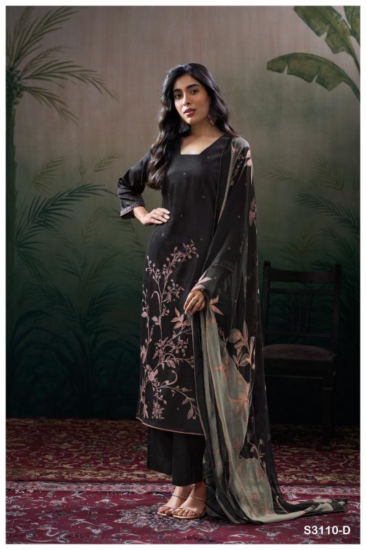 Ganga Shasvi 3110 Premium Cotton Satin Salwar Kameez Wholesale Catalog