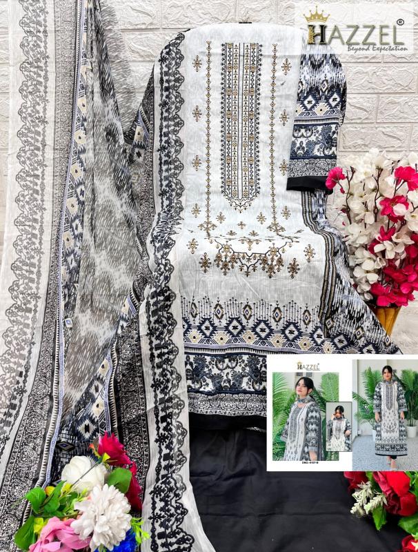 Hazzel 0107 ABCD Cotton Dupatta pakistani suits wholesale in delhi