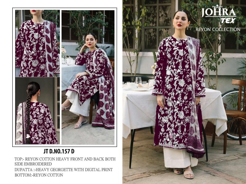 Johra Tex 157 ABCD Embroidered Pakistani suit design