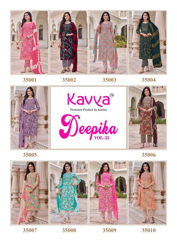 Kavya Deepika Vol 35 Catalog catalogue kurtis manufacturers in surat