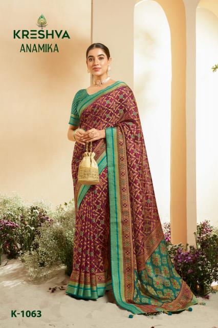 Kreshva Anamika Catalog Georgette Fancy online sarees from india sale