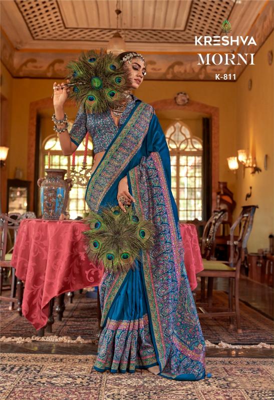 Kreshva Morni Catalog  printed saree manufacturer all over india
