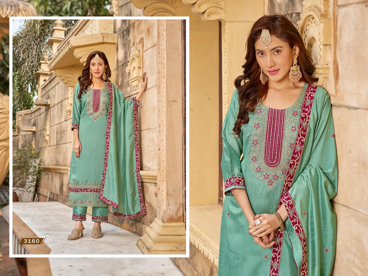 Ladies Flavour 3158 to 3160 images of kurtis from fab india