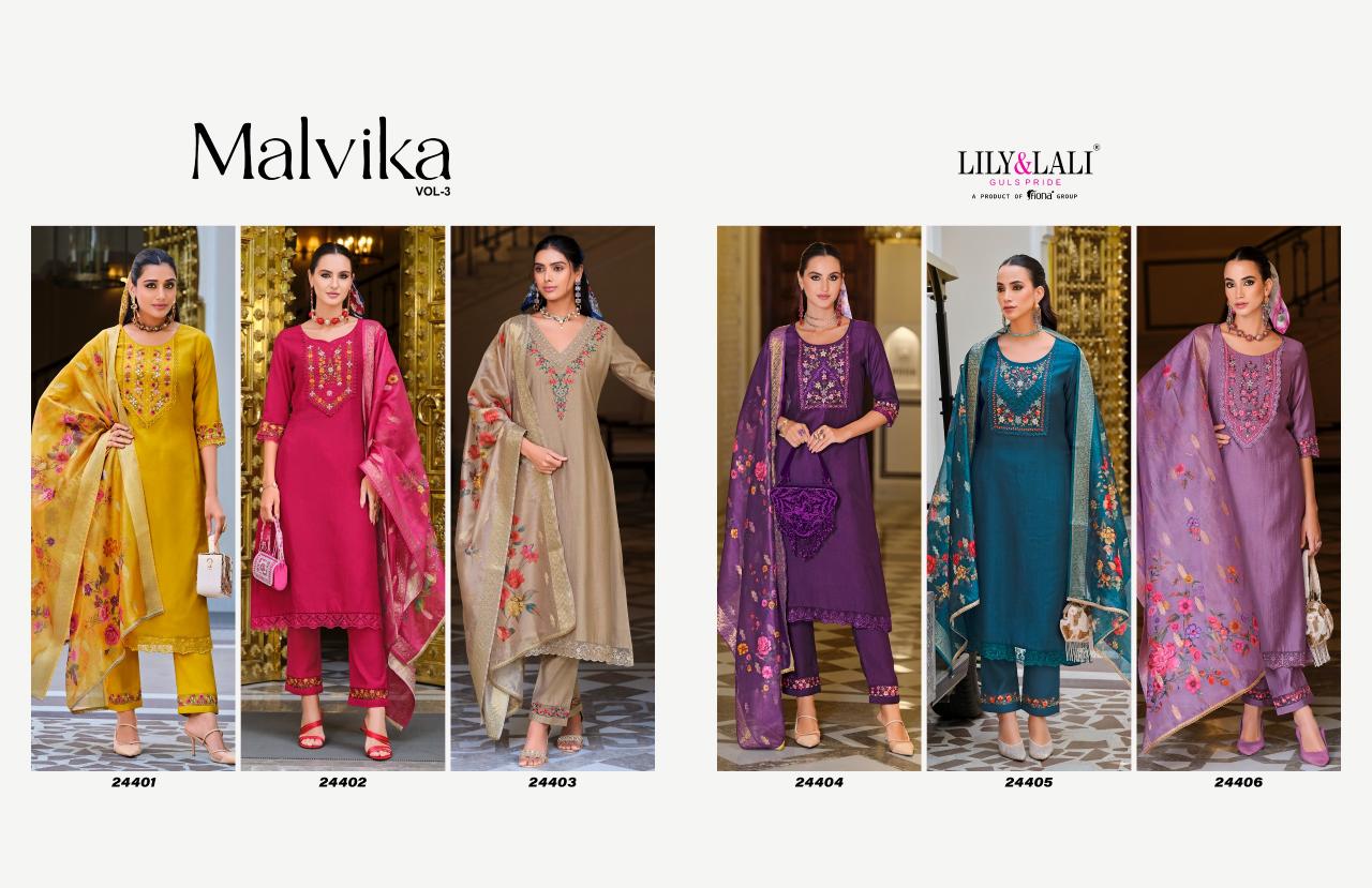 Lily & Lali Malvika Vol 3 Catalog list of manufacturers of kurti in surat