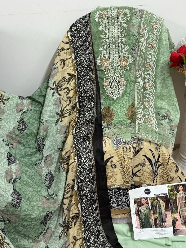 Mehboob Tex 1451 Catalog Cotton Dupatta Pakistani suit sleeves design