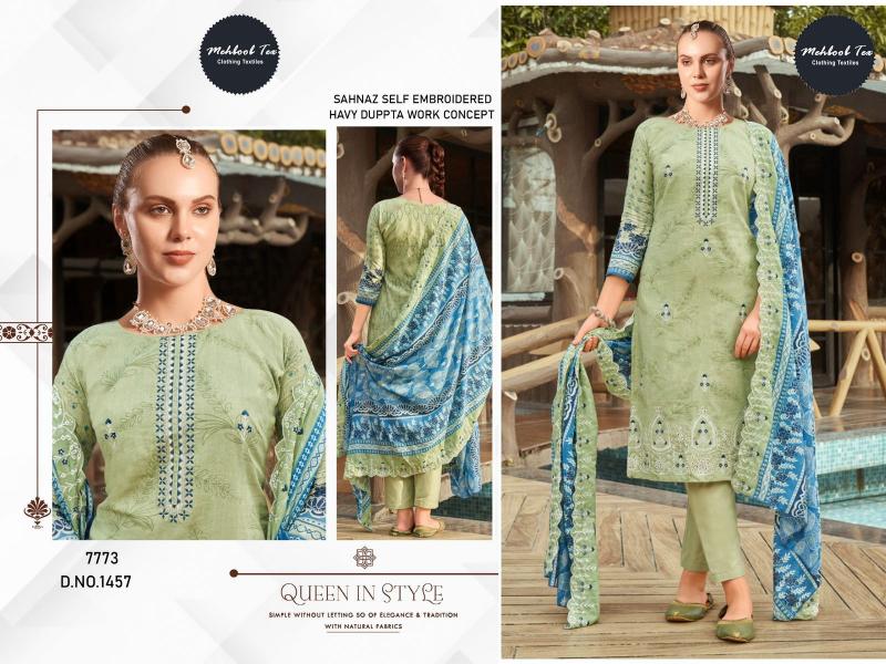 Mehboob Tex 1457 To 1460 Catalog pakistani heavy wedding suits