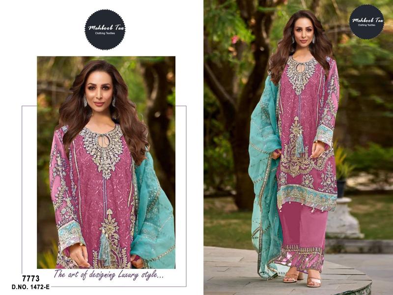 Mehboob Tex 1472 Catalog Organza Pakistani salwar suit online