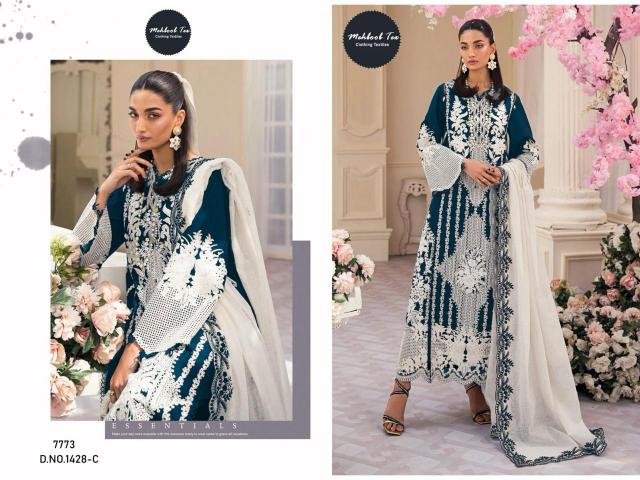 Mehboob Tex Mt 1428 Designer Rayon pakistani suits in hyderabad