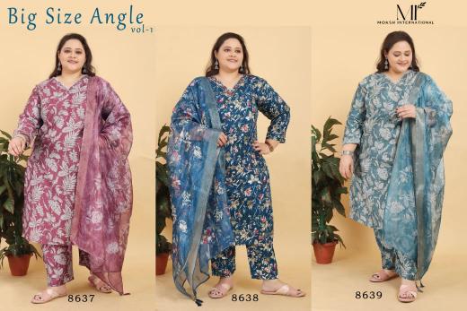 Moksh International Big Size Angle Vol 1 plus size kurtis online shopping india