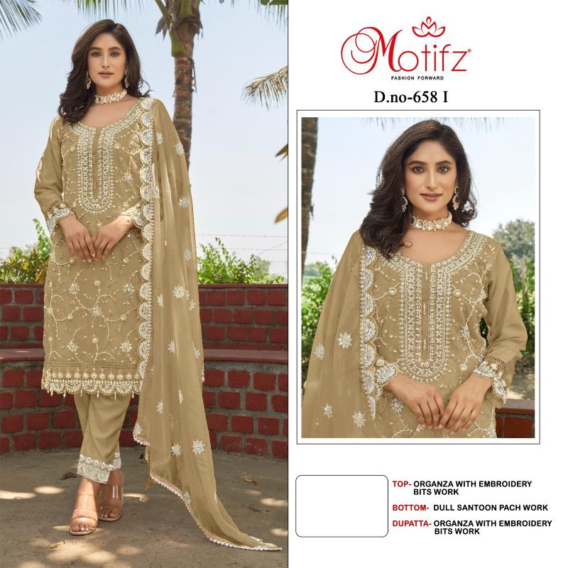 Motifz 658 Organza wholesale pakistani suits in hyderabad
