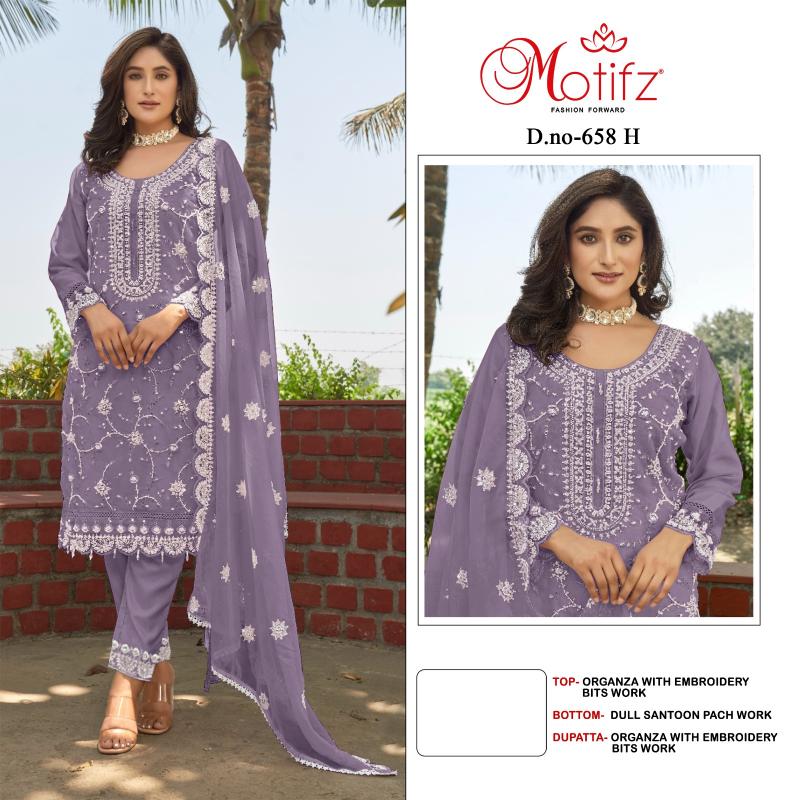 Motifz 658 Organza wholesale pakistani suits in hyderabad