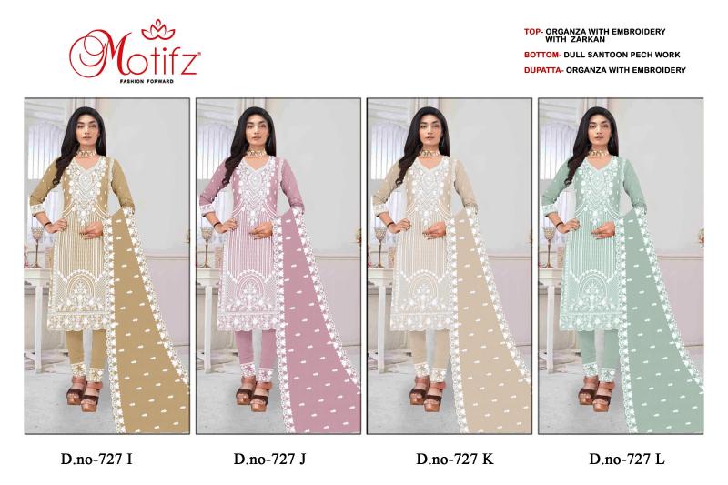 Motifz 727 IJKL Catalog pakistani suits shop near me