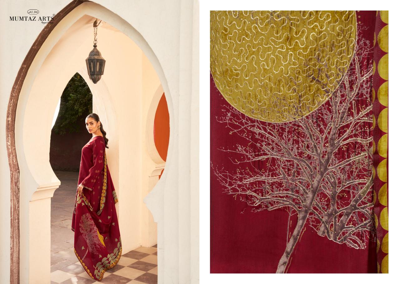 Mumtaz Arts Nayaab Ruthba Pure Viscose Musline Dress Materials Wholesale Catalog