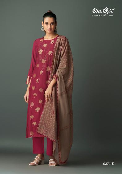 Omtex Ruksana Muslin Jacquard Salwar Kameez Wholesale Catalog