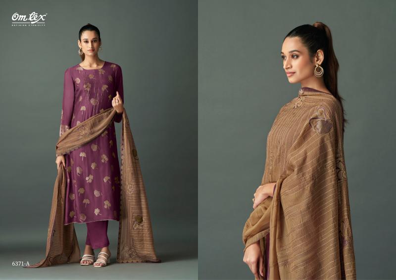 Omtex Ruksana Muslin Jacquard Salwar Kameez Wholesale Catalog