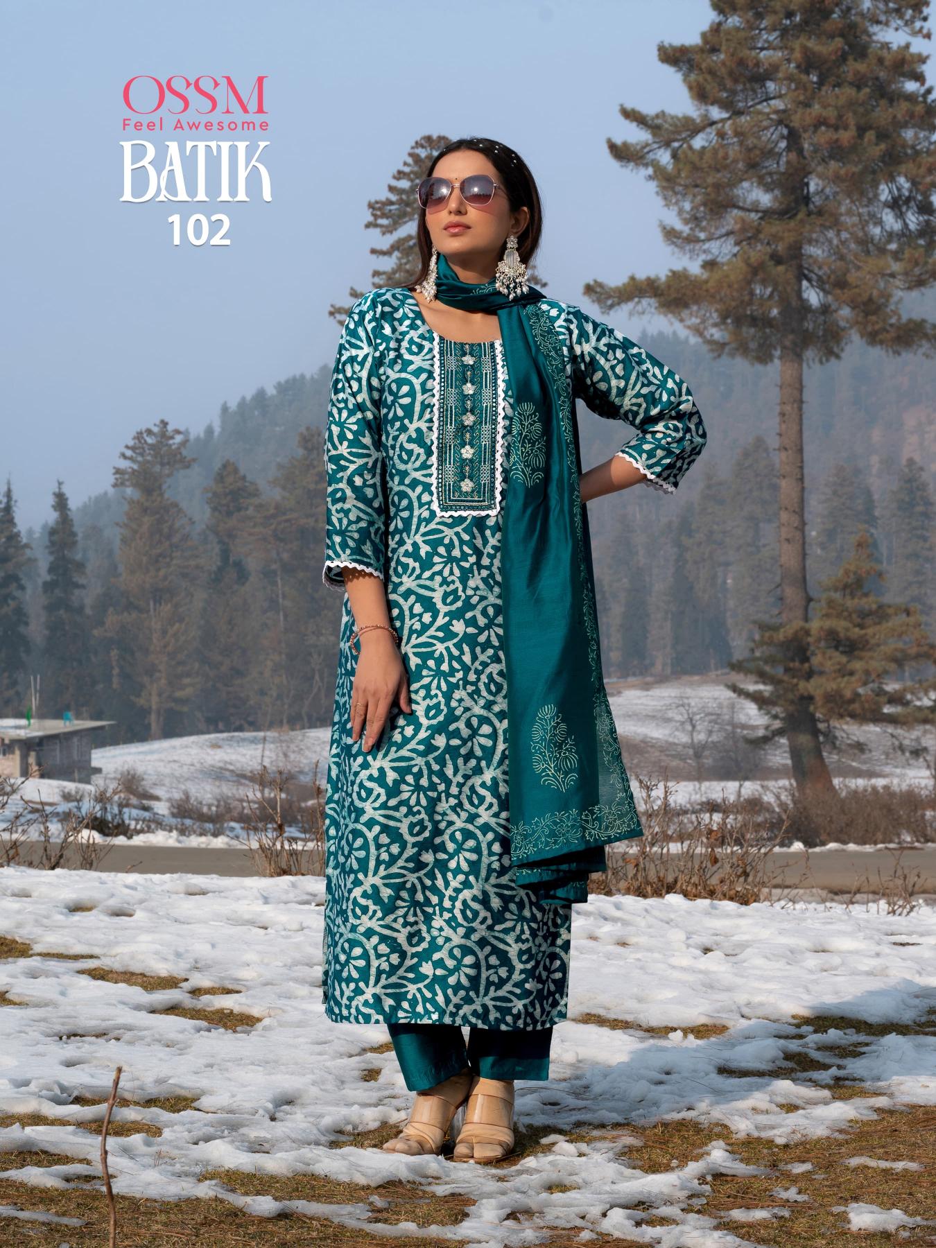 Ossm Batik Vol 4 western style kurtis onine buy india