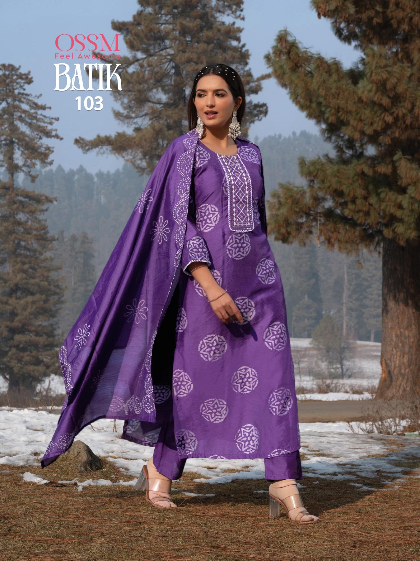 Ossm Batik Vol 4 western style kurtis onine buy india