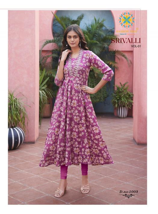 Passion Tree Srivalli Vol 1 wholesale designer kurtis Gown online