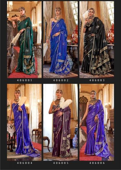 Rajtex Kanthkala Catalog Flora Satin handloom sarees online india
