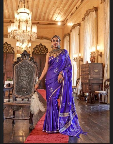 Rajtex Kanthkala Catalog Flora Satin handloom sarees online india