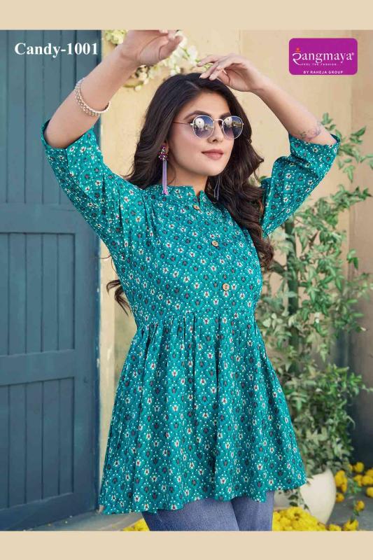 Rangmaya Candy Vol 10 Tunic kurti export to spain from india