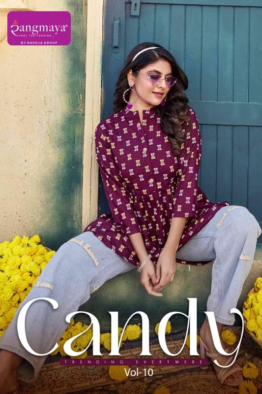 Rangmaya Candy Vol 10 Tunic kurti export to spain from india