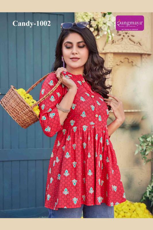 Rangmaya Candy Vol 10 Tunic kurti export to spain from india