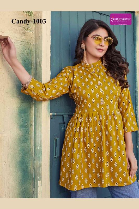 Rangmaya Candy Vol 10 Tunic kurti export to spain from india