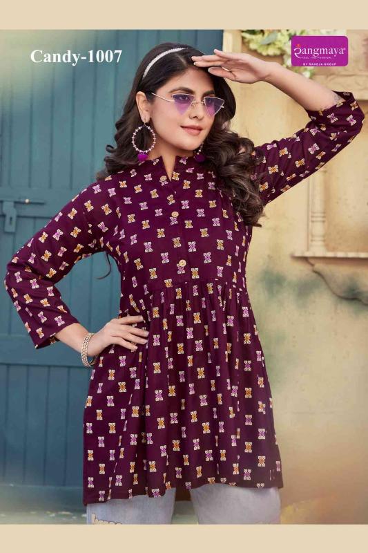 Rangmaya Candy Vol 10 Tunic kurti export to spain from india