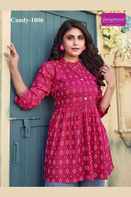 Rangmaya Candy Vol 10 Tunic kurti export to spain from india