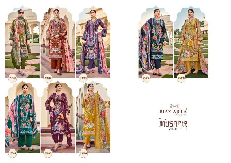 Riaz Arts Musafir Vol 14 Catalog dress materials for wholesale