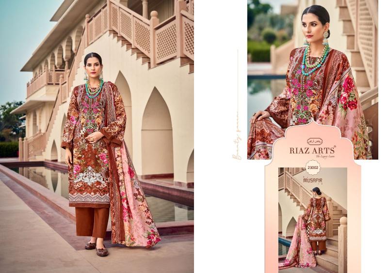 Riaz Arts Musafir Vol 14 Catalog dress materials for wholesale