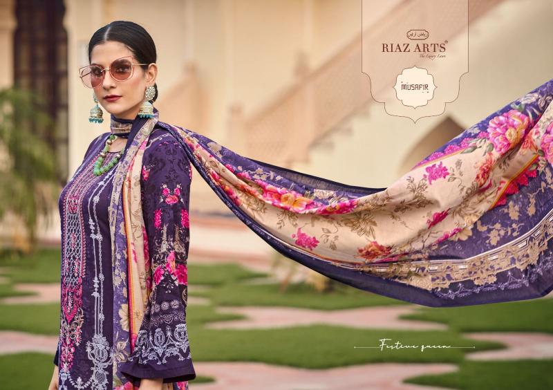 Riaz Arts Musafir Vol 14 Catalog dress materials for wholesale