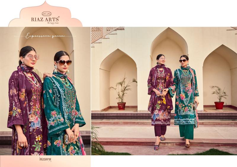 Riaz Arts Musafir Vol 14 Catalog dress materials for wholesale