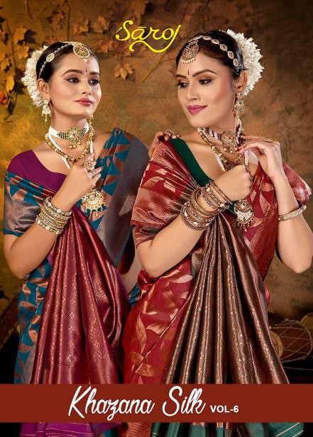 Saroj Khazana Silk vol.6 soft silk  saree in surat with price wholesale