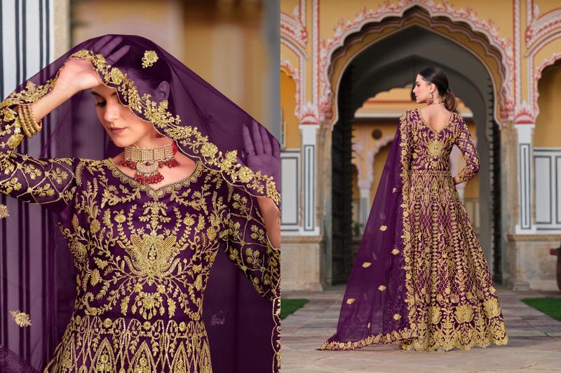Senhora Mehbooba Vol 1 Catalog Designer Embridered Net Gown kurti catalogue surat