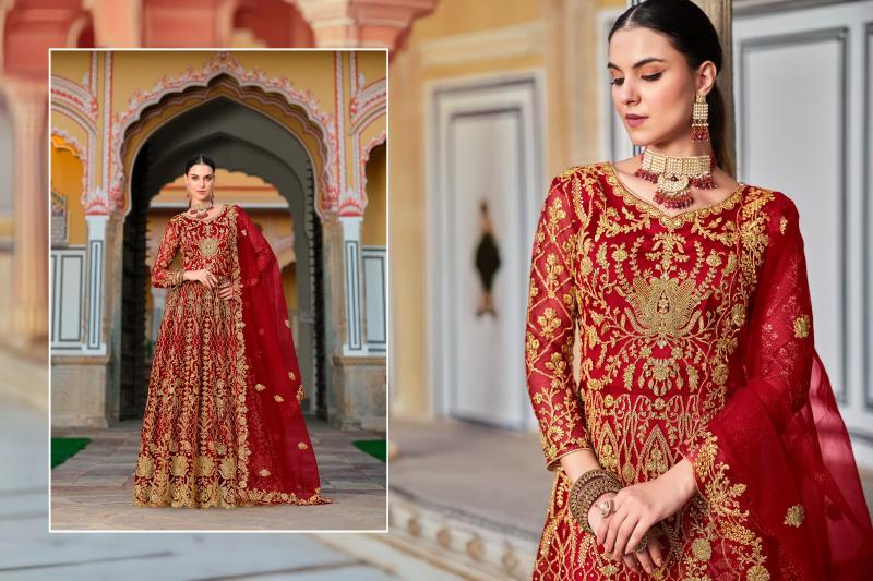 Senhora Mehbooba Vol 1 Catalog Designer Embridered Net Gown kurti catalogue surat