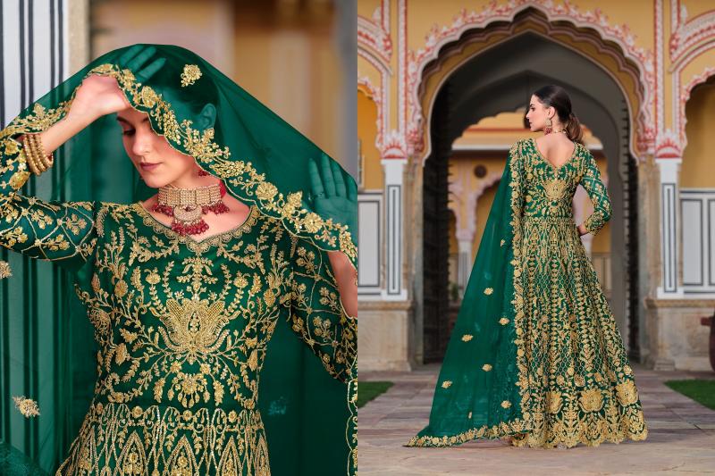 Senhora Mehbooba Vol 1 Catalog Designer Embridered Net Gown kurti catalogue surat