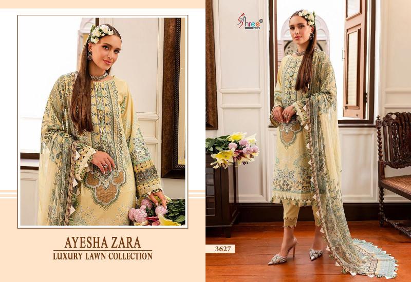 Shree Ayesha Zara Luxury Lawn Collection (2) Chiffon Dupatta eid pakistani suits