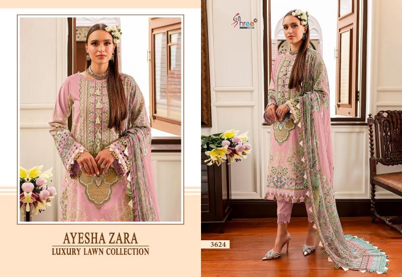Shree Ayesha Zara Luxury Lawn Collection (2) Chiffon Dupatta eid pakistani suits