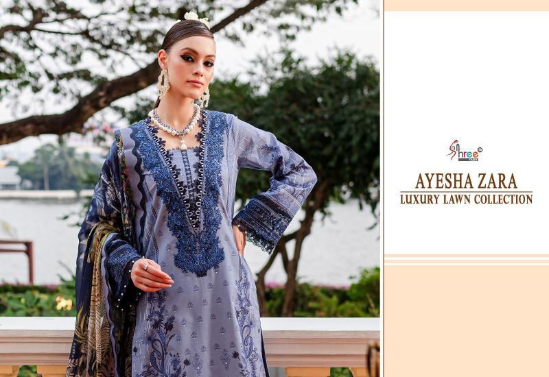 Shree Ayesha Zara Luxury Lawn Collection (2) Chiffon Dupatta eid pakistani suits
