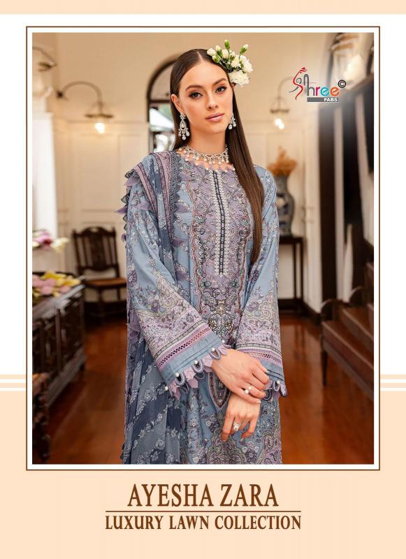 Shree Ayesha Zara Luxury Lawn Collection (2) Chiffon Dupatta eid pakistani suits