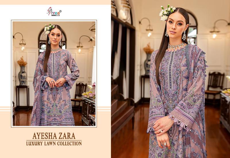 Shree Ayesha Zara Luxury Lawn Collection (2) Chiffon Dupatta eid pakistani suits