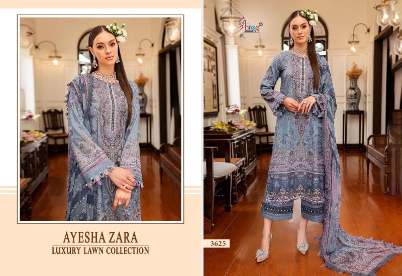 Shree Ayesha Zara Luxury Lawn Collection (2) Chiffon Dupatta eid pakistani suits