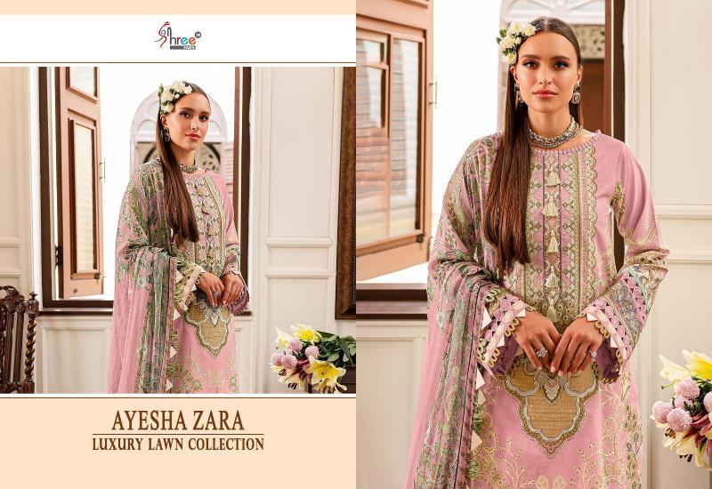 Shree Ayesha Zara Luxury Lawn Collection (2) Chiffon Dupatta eid pakistani suits
