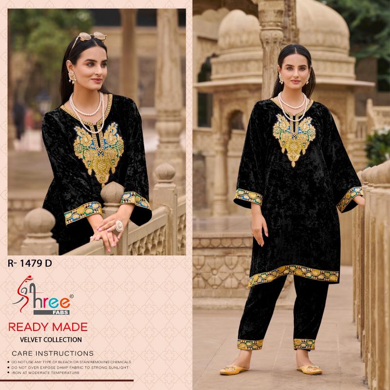 Shree Fabs R 1479 Velvet pakistani printed suits online