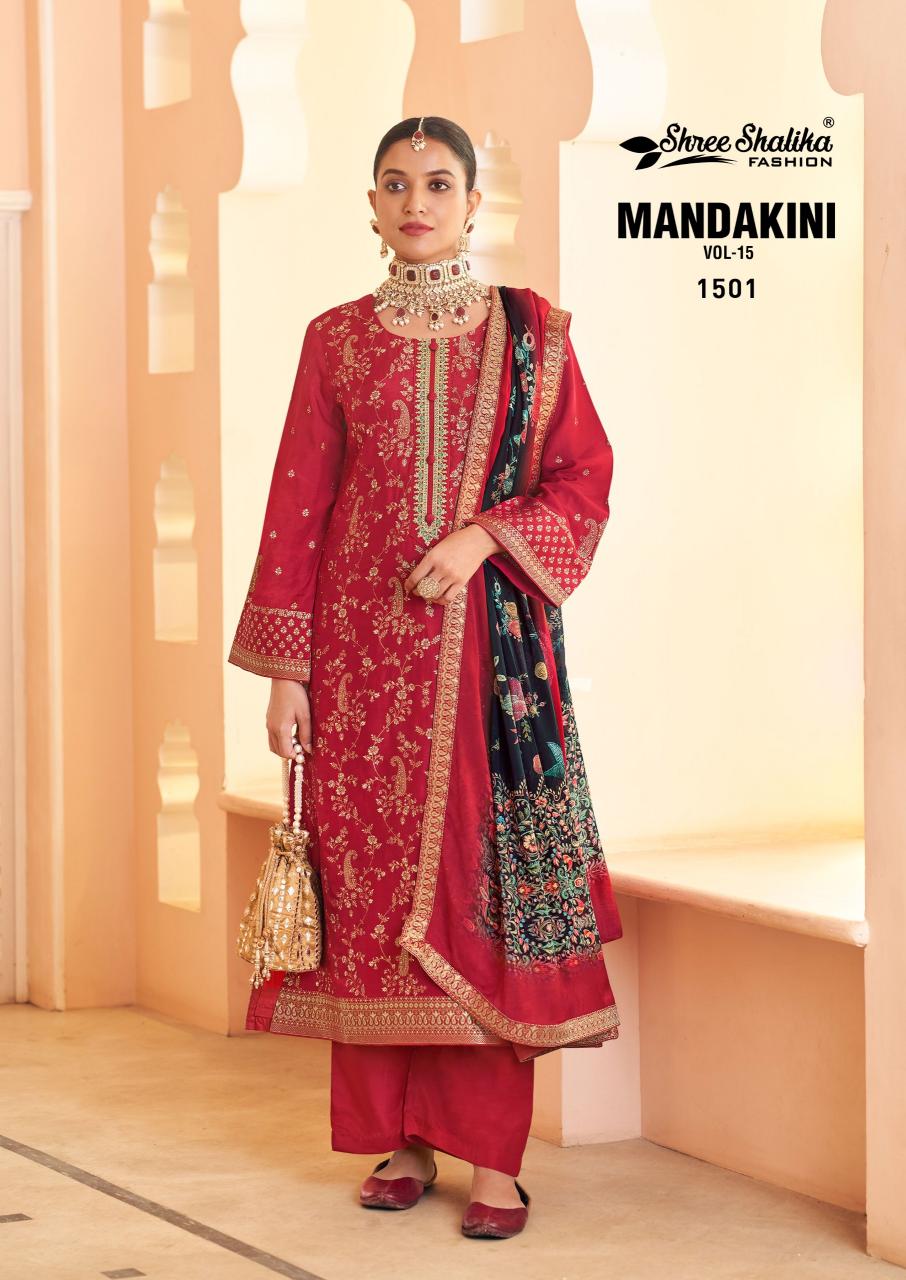 Shree Shalika Mandakini Vol 15 online wholesale pakistani wedding salwar kameez