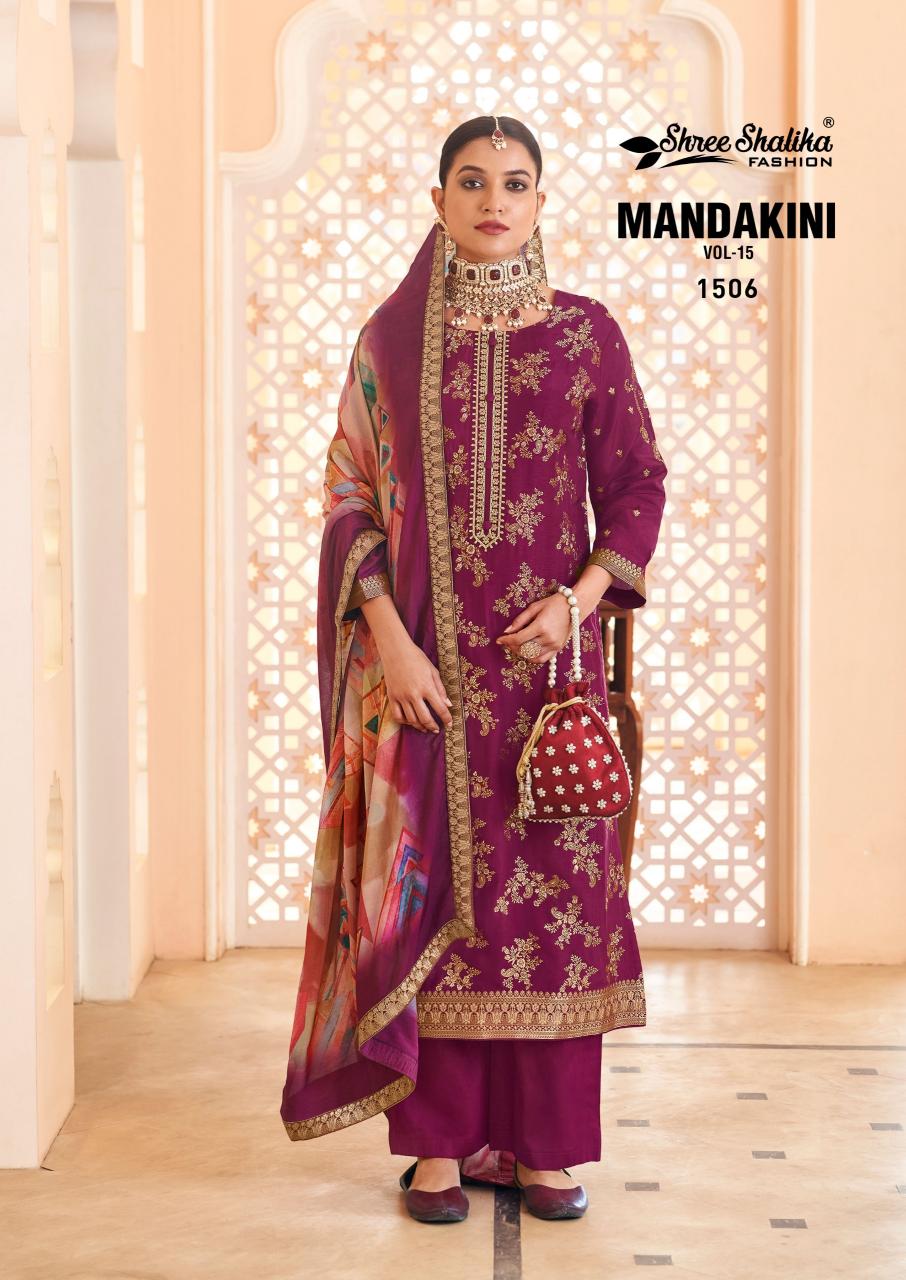 Shree Shalika Mandakini Vol 15 online wholesale pakistani wedding salwar kameez