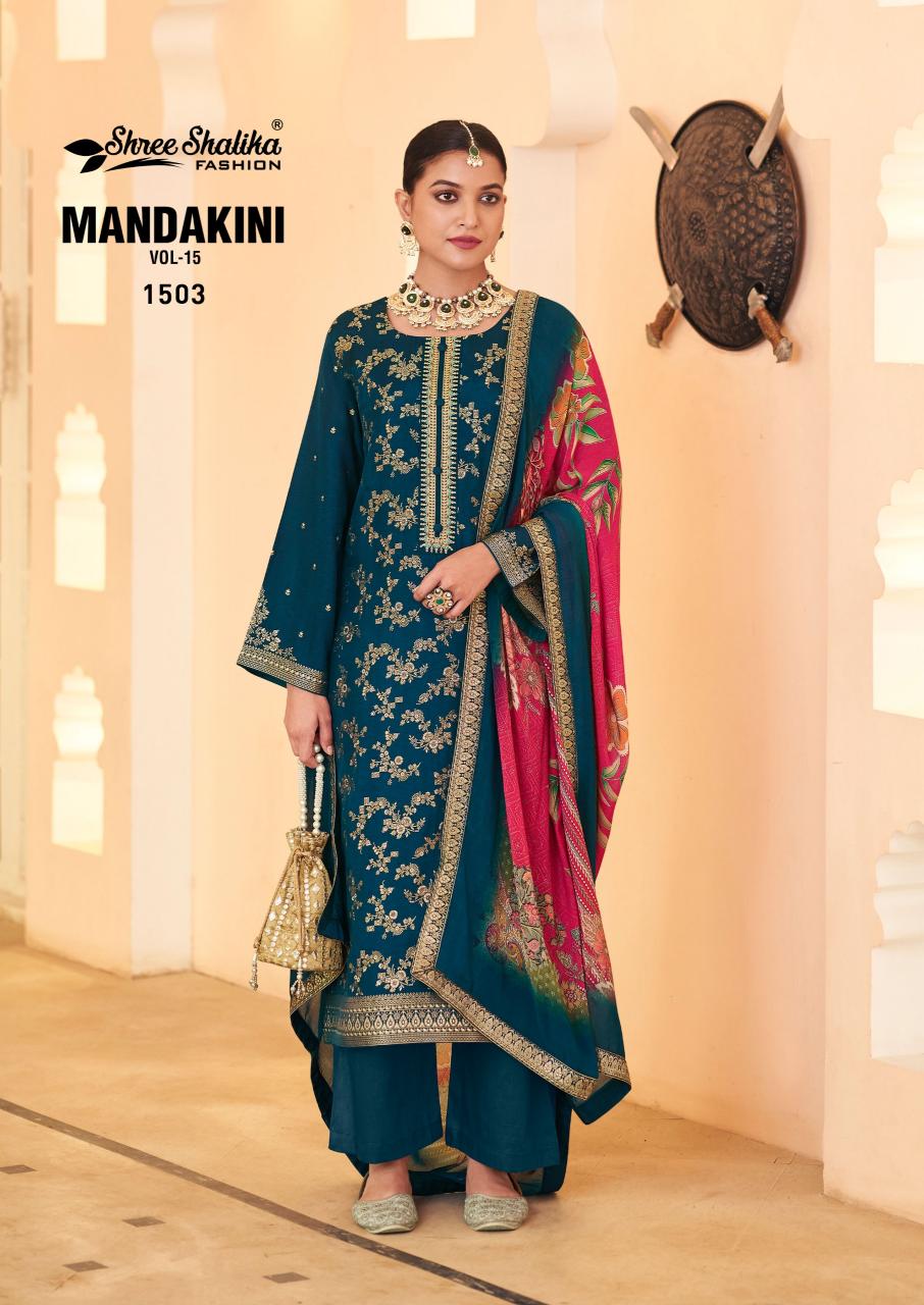Shree Shalika Mandakini Vol 15 online wholesale pakistani wedding salwar kameez